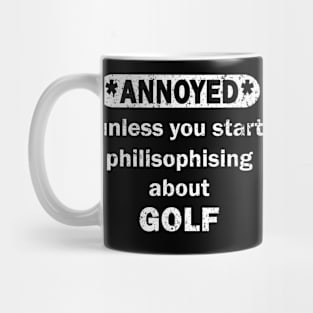 Scottish British golf saying golf clubs Mug